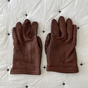 J. Crew men’s leather gloves Medium